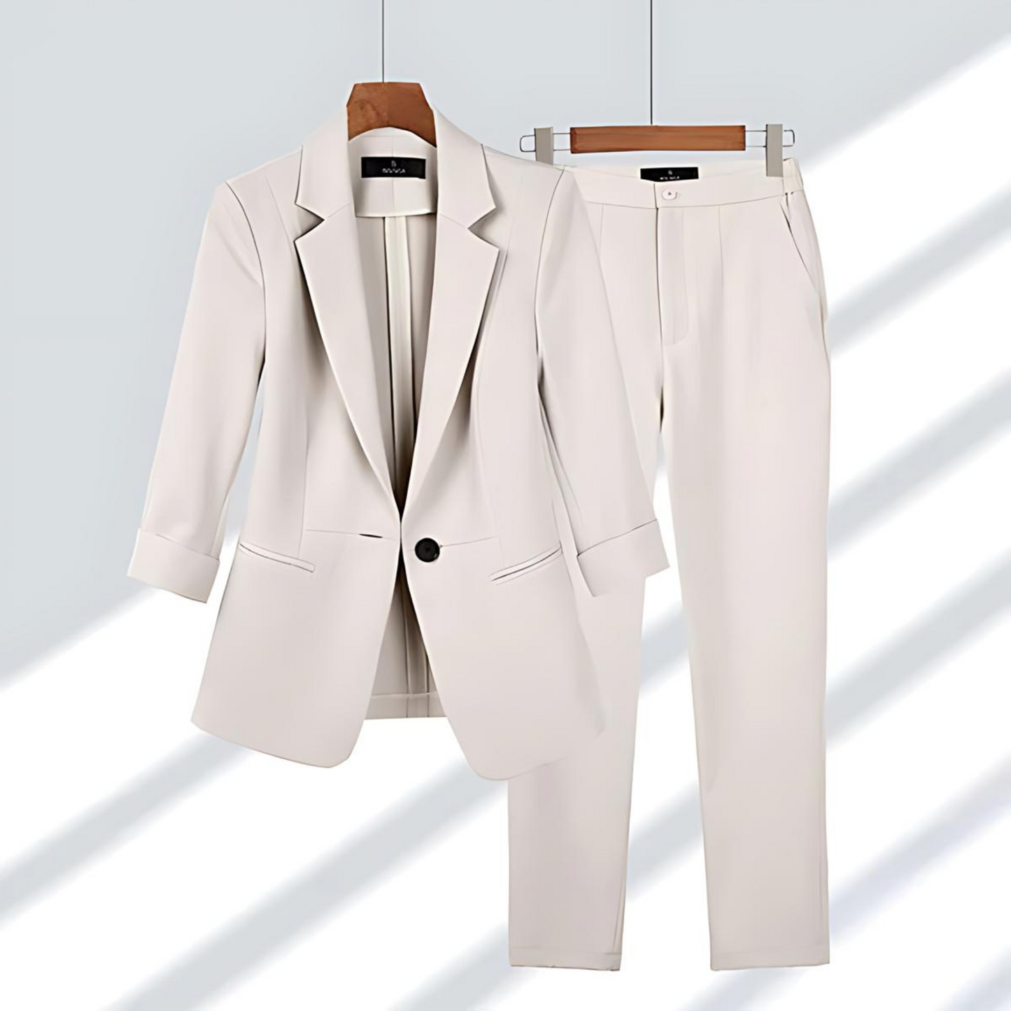 Sola Two-Piece Blazer Set - White