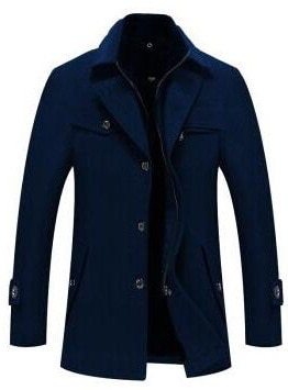 WW | Warmer knielanger Trenchcoat für Männer
