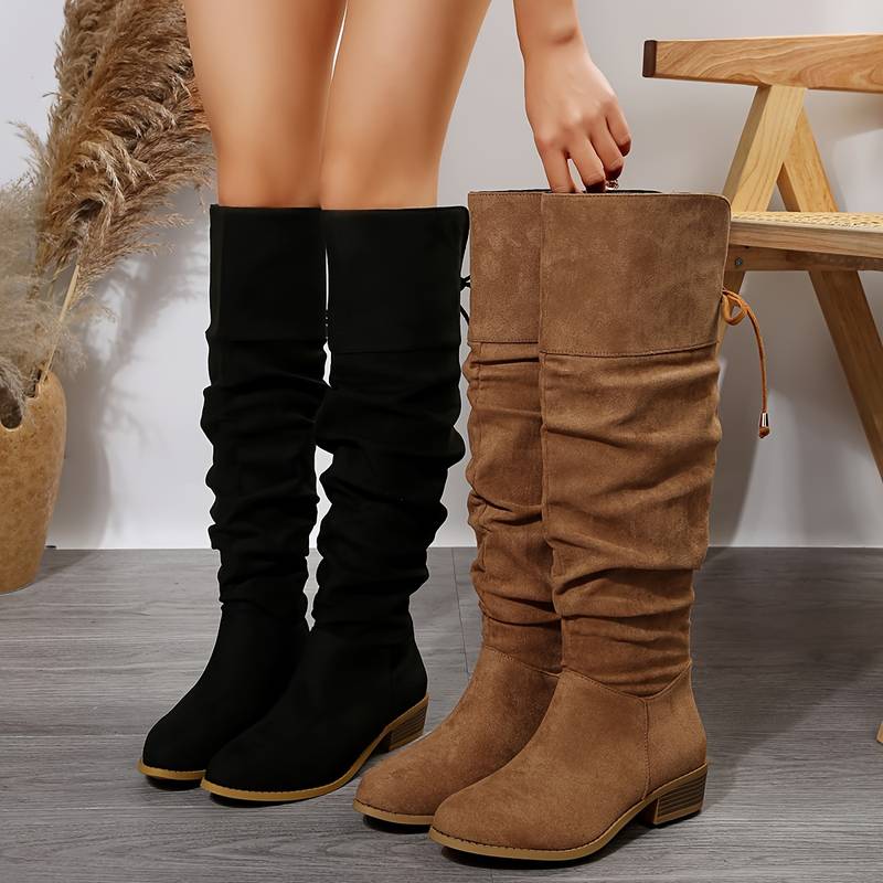 WW | Milady Braune Wildlederstiefel