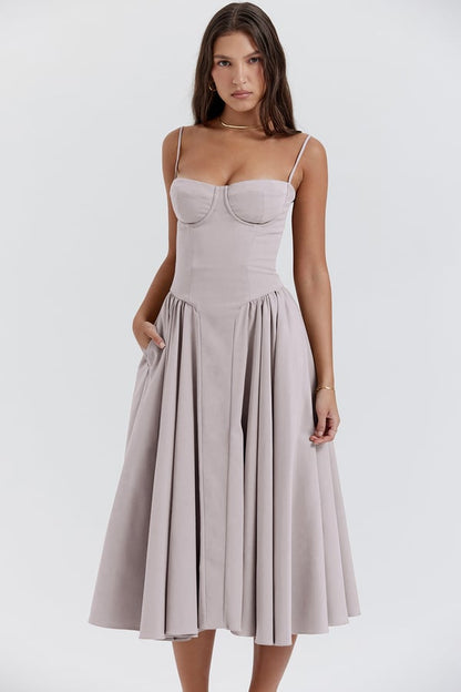 Michaela - Sleeveless Midi Dress