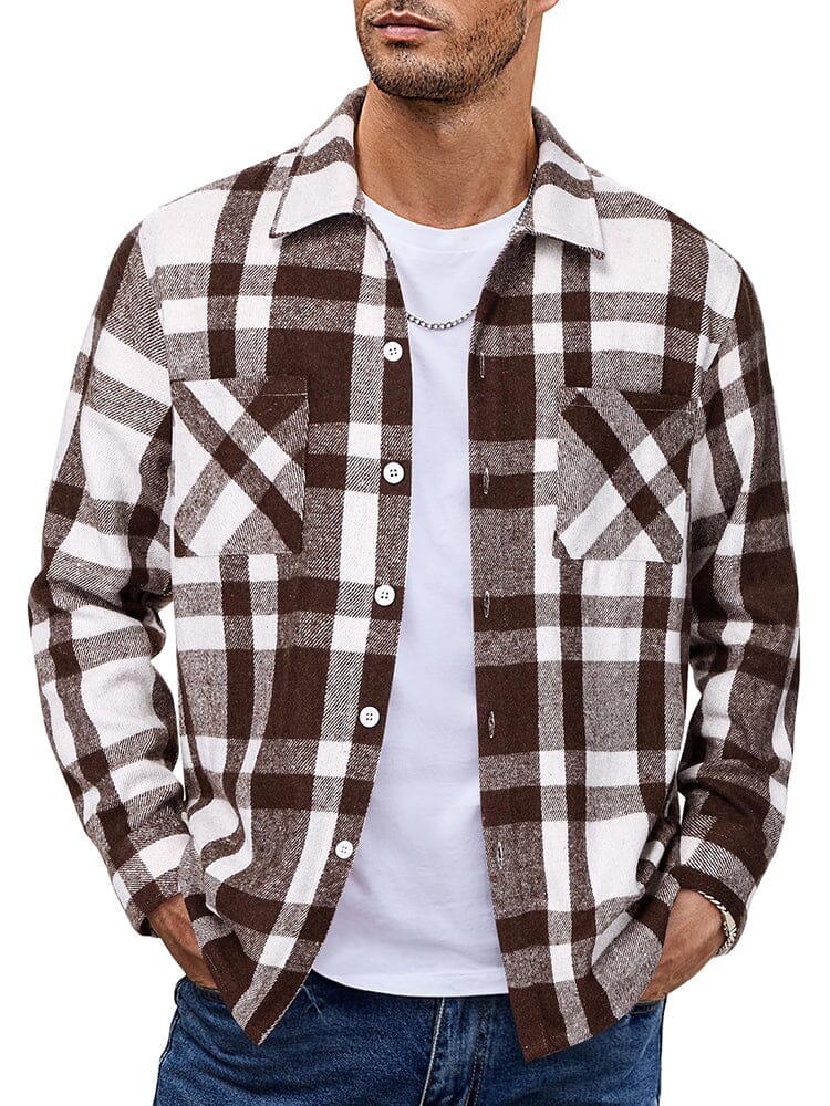 WW | Herren Karierte Freizeitjacke - Mit Knöpfen