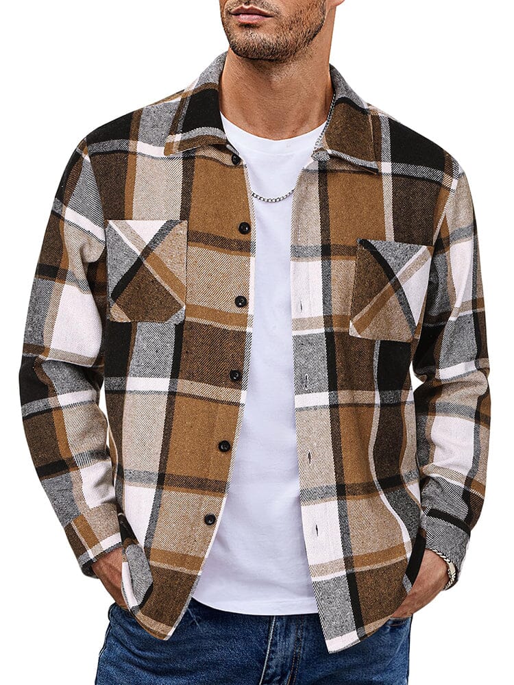 WW | Herren Karierte Freizeitjacke - Mit Knöpfen