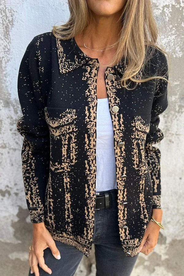 WW | Revers Metall Schnalle Lässige Lockere Jacke