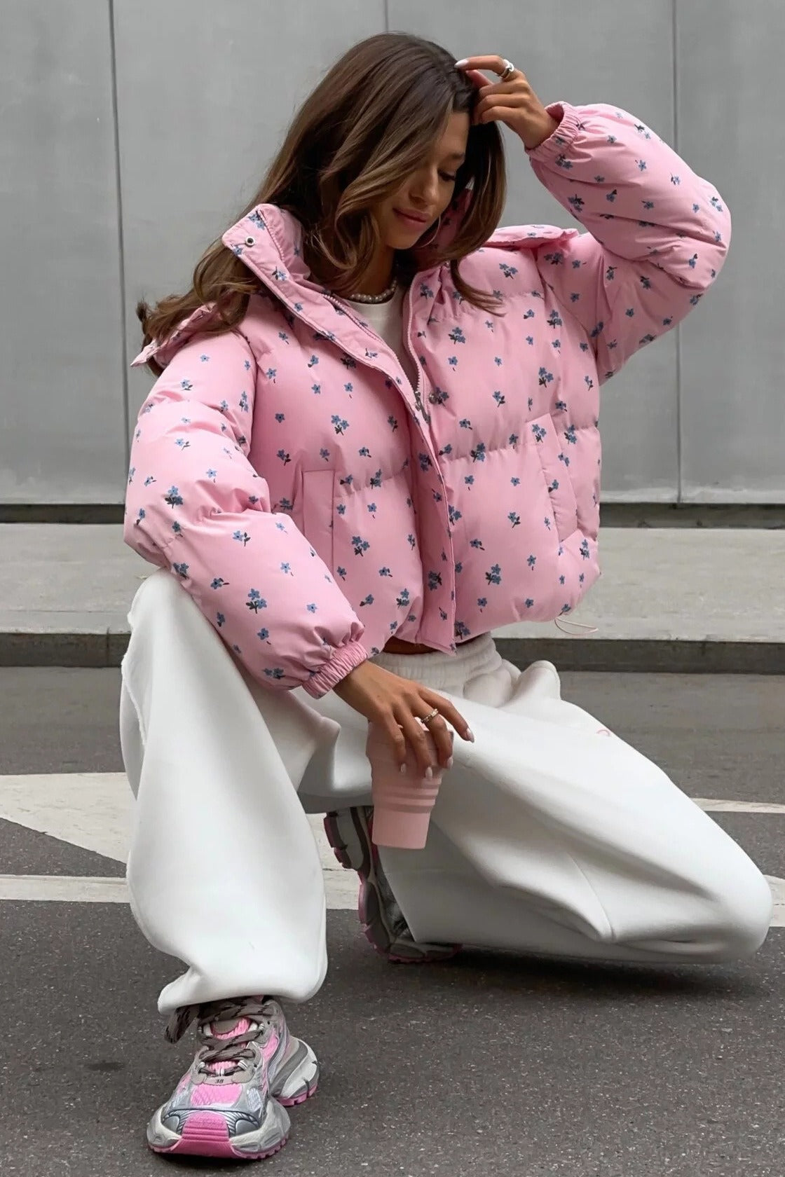 WW | Bedruckte Puffy Pufferjacke