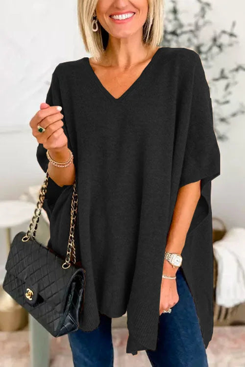 WW | Vielseitiger Pullover im Poncho-Stil