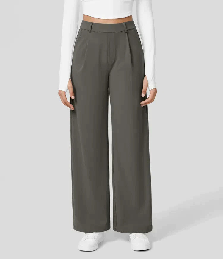 WW | Damenhose mit weitem Bein - High Waist, Business & Casual geeignet