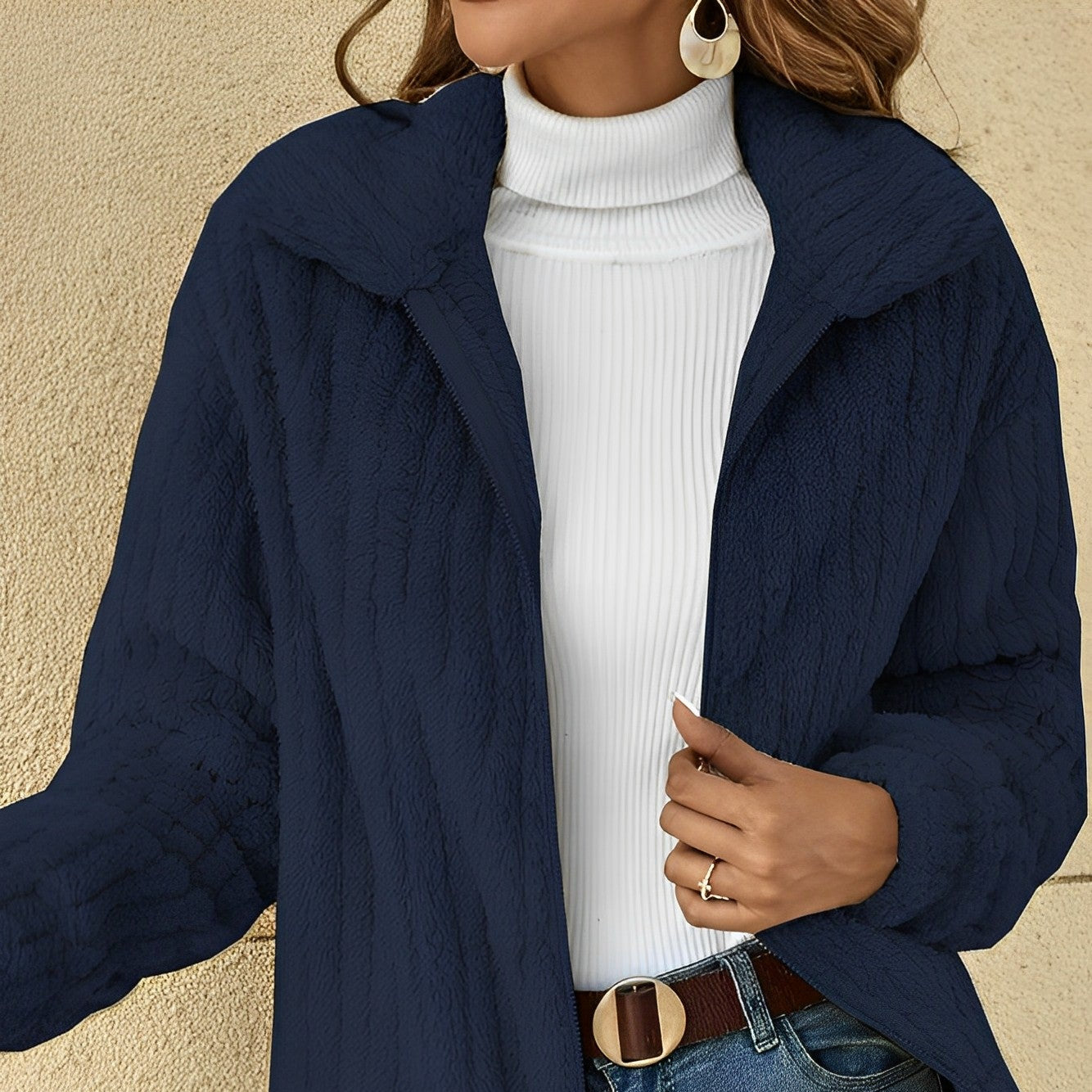 WW | Frauen Stylischer Teddy-Mantel Gemütlicher Stil