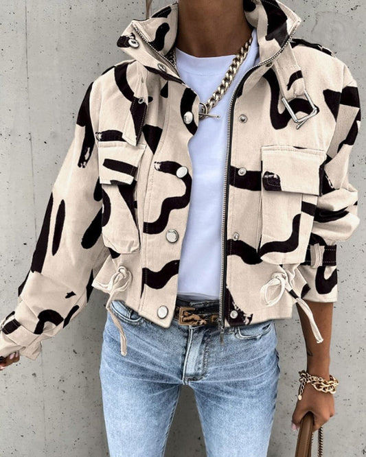 WW | Jacke mit abstraktem Muster
