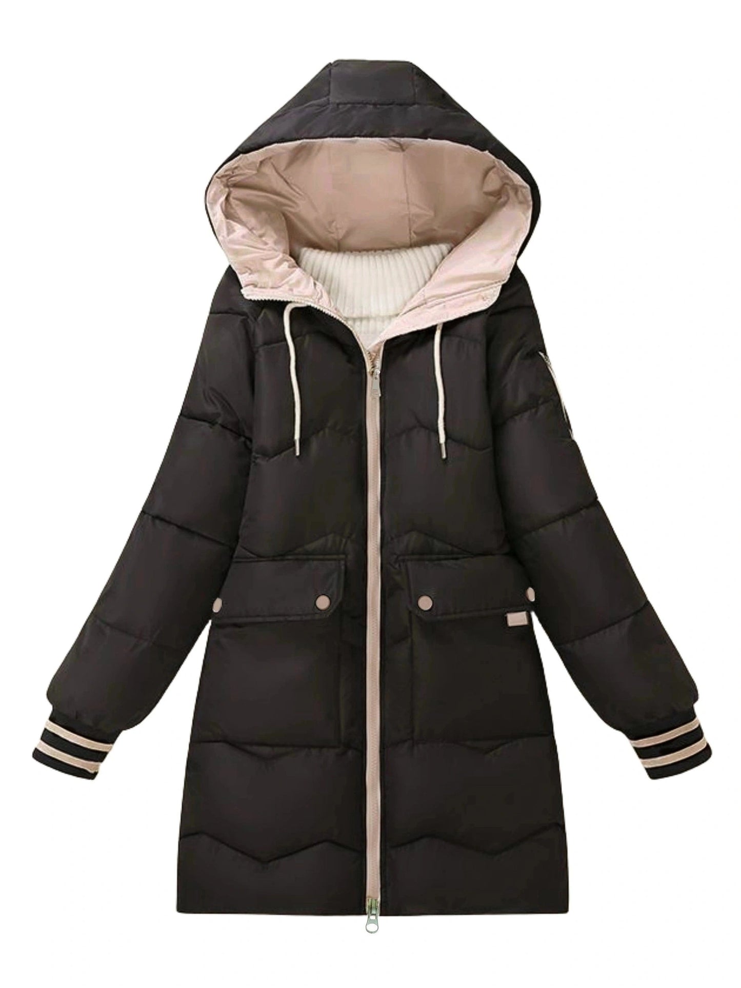WW | Warm Hooded Puffer Winter Jacket for Women - Perfect for Winter