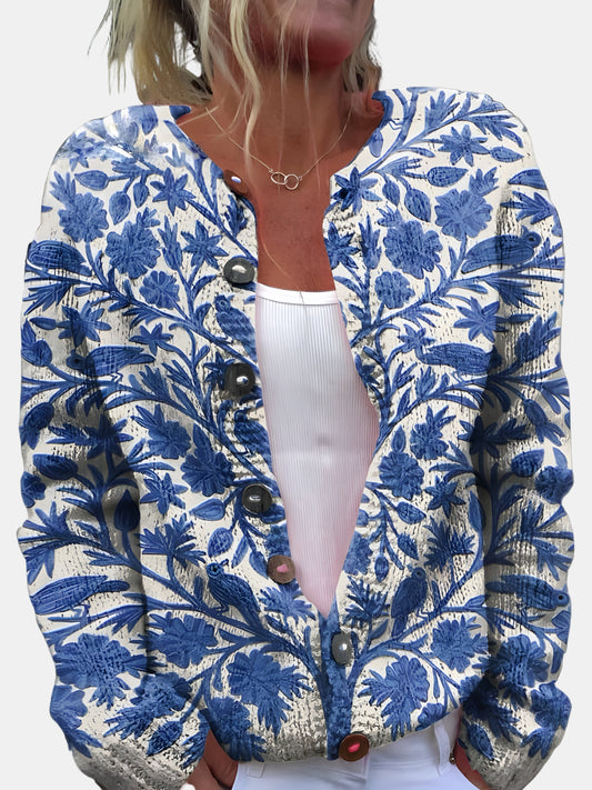 WW | Eleganter Blühender Cardigan