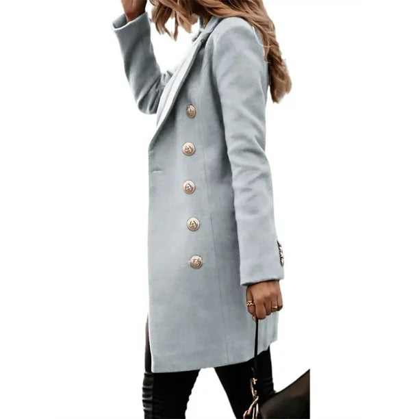 WW | Solide Farbe Mantel Jacke