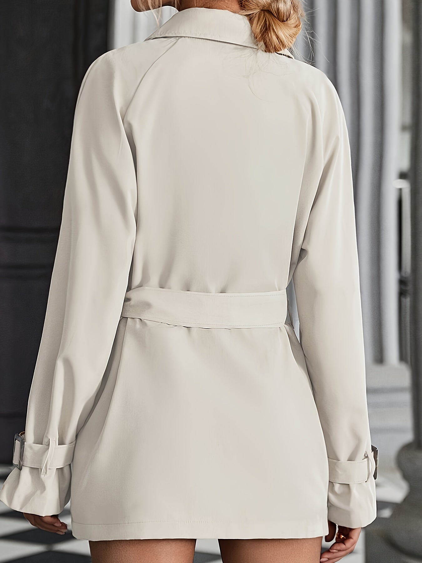 WW | Women's Trench Coat with Belt and Long Sleeves - Perfect for Any Occasion