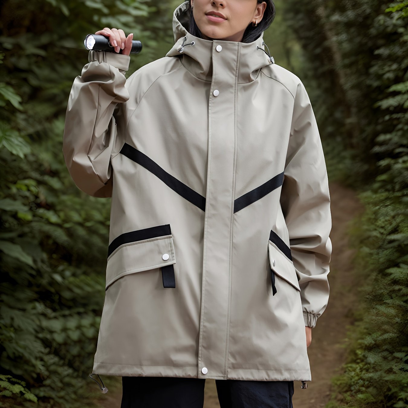 WW | Leichte Wasserdichte Jacke mit Kapuze