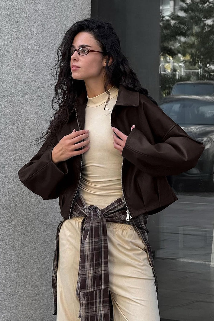 WW | Wildleder Moto Stil Jacke