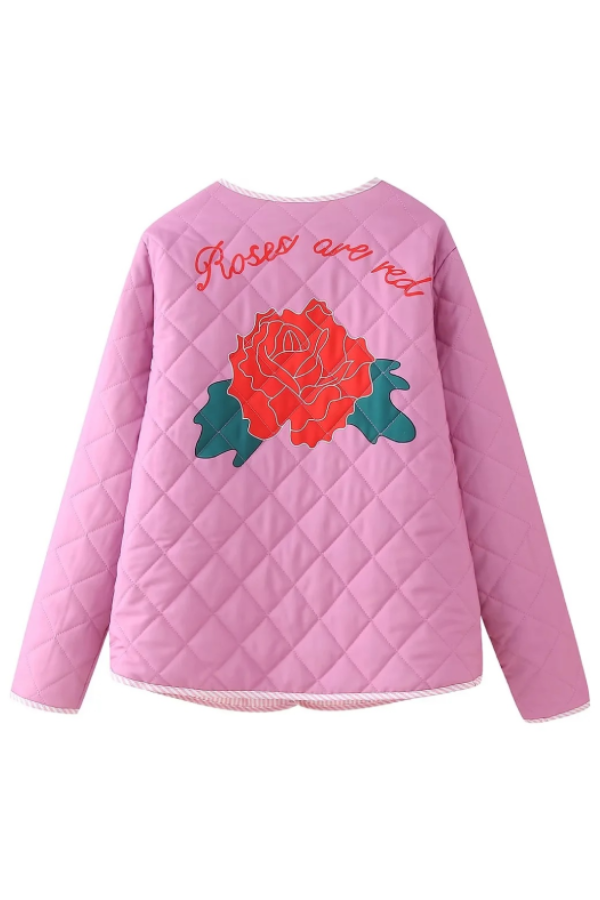 WW | Print Schleife Steppjacke