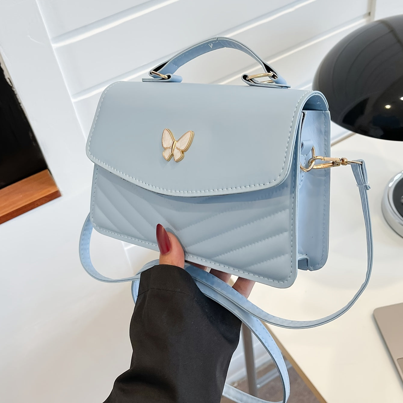WW | Fashionable Solid Color Shoulder Bag and Crossbody Bag
