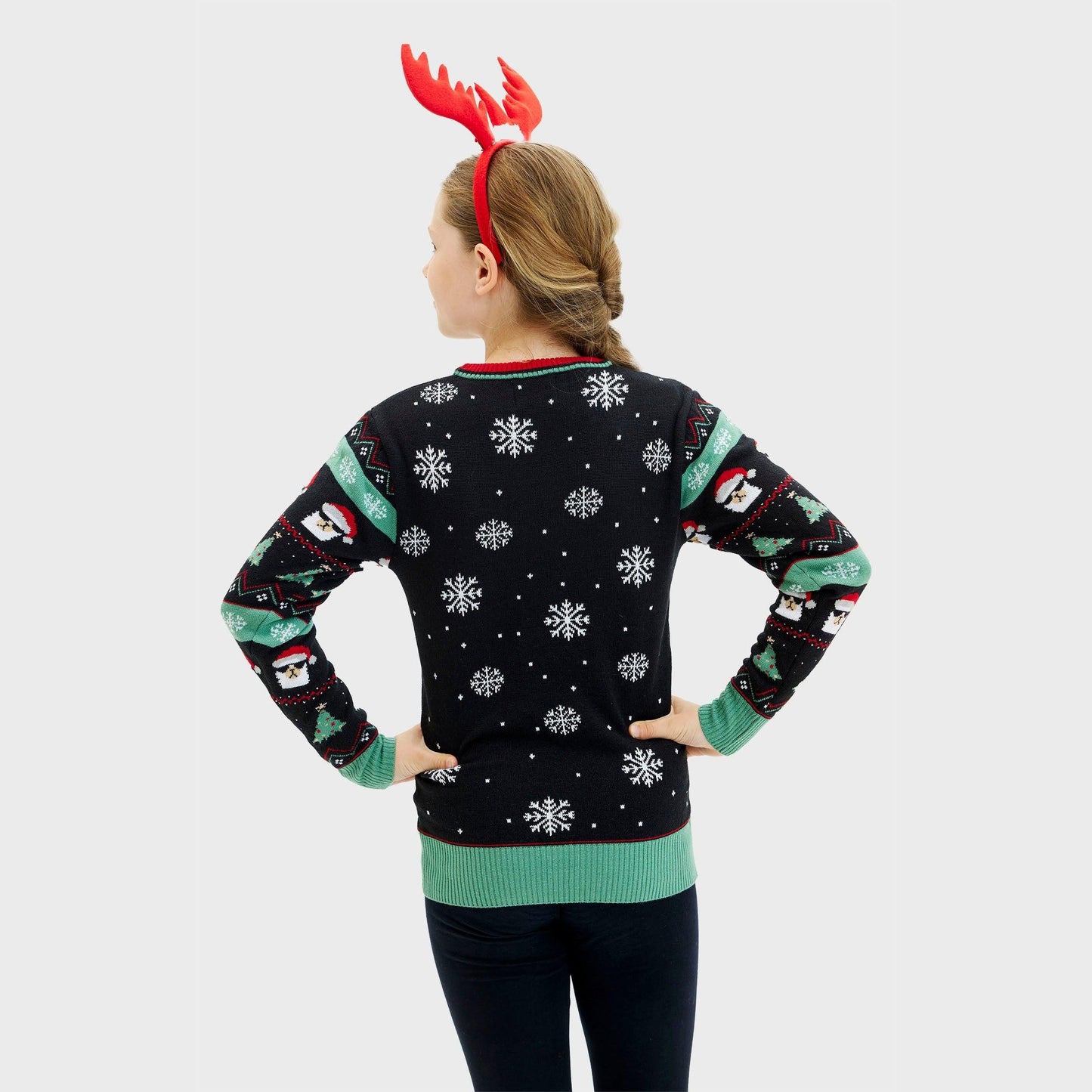 WW | Get Lit Llama Weihnachten Weihnachtspullover - Damen