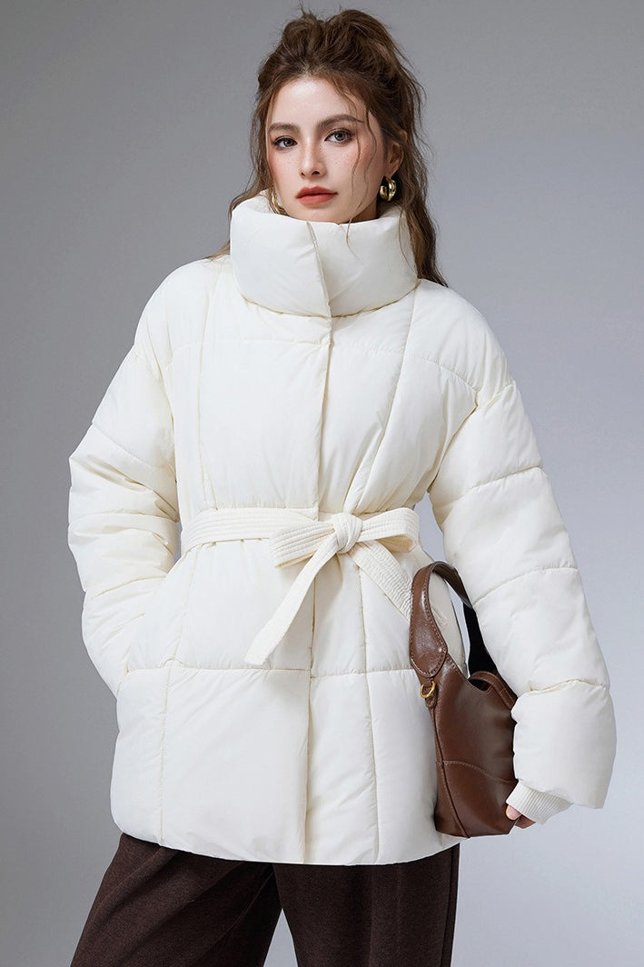 WW | Casual Cropped Cotton Puffer Jacket