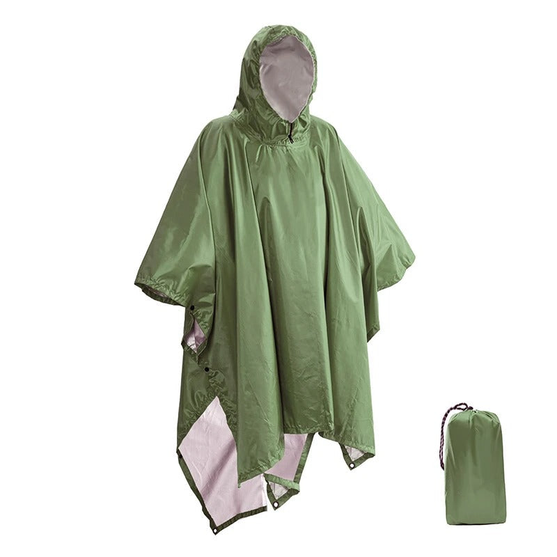 WW | Waterproof Poncho Backpack Cover for Hiking
