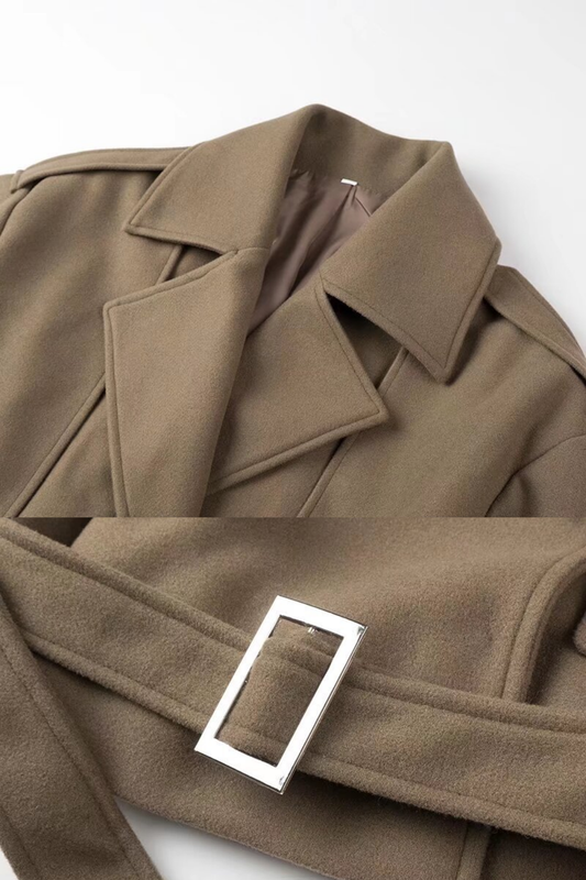 WW | Kragenbeltes Jacke