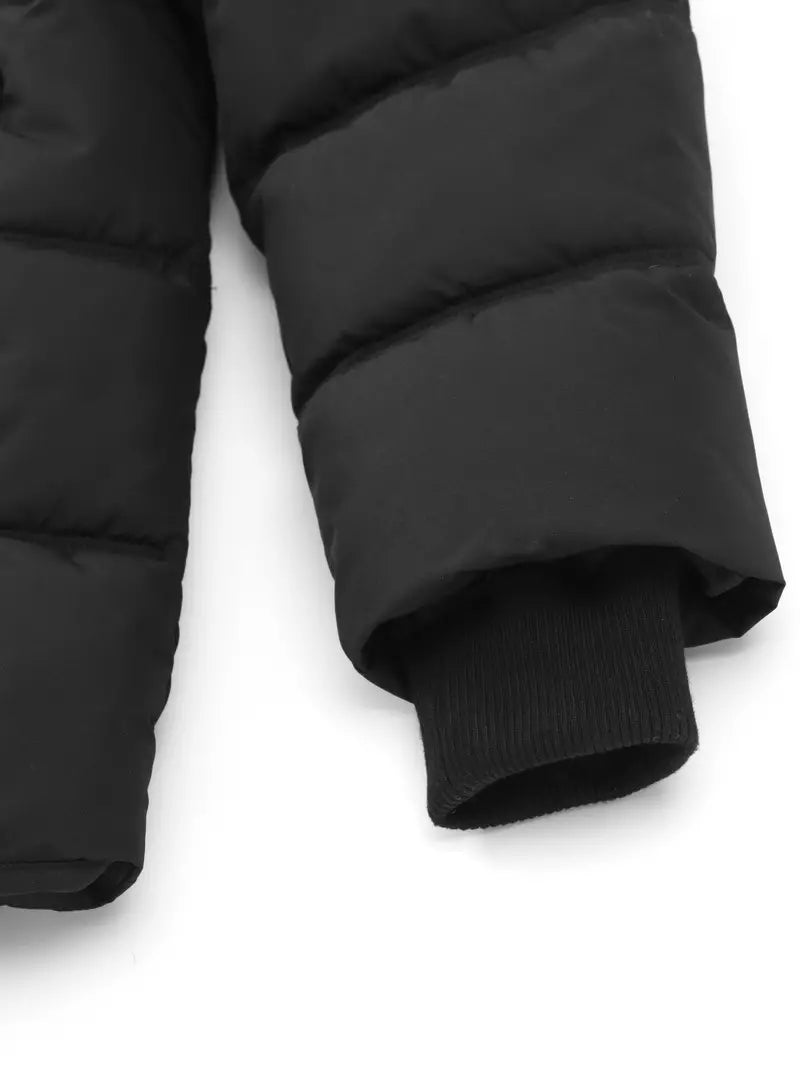 WW | Men's Winter Jacket - Water-Repellent Hooded Puffer