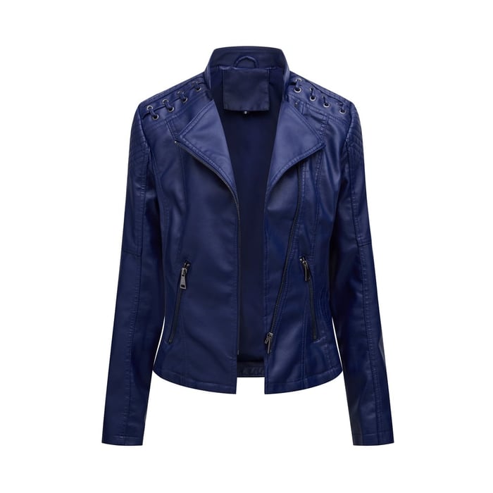 WW | Washed lambskin leather jacket