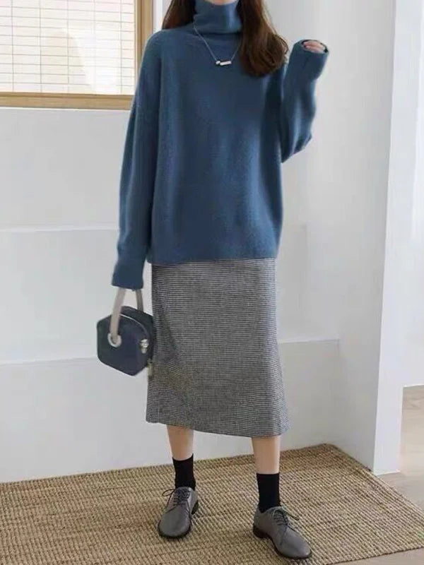 WW - Lässiger Cashmere-Rollkragenpullover Für Frauen
