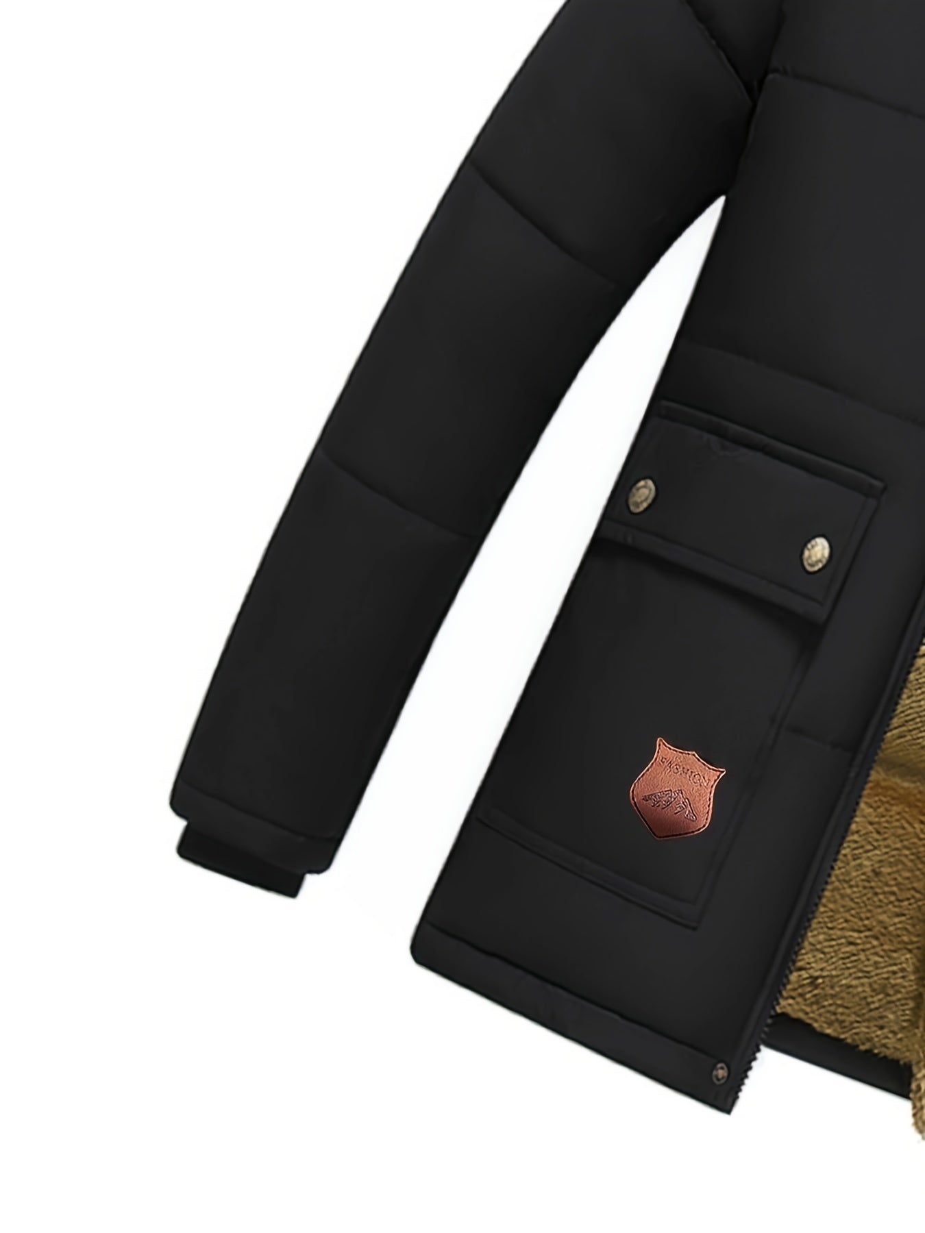 WW | Men's Hooded Polyester Winter Jacket - Perfect for Outdoor Activities