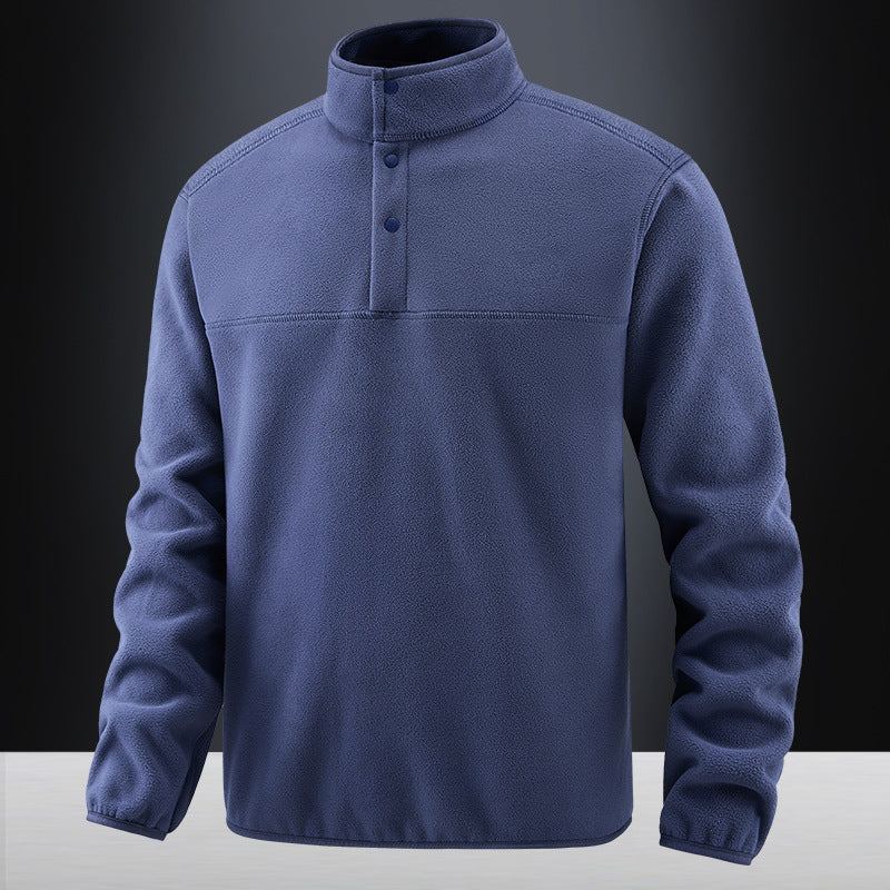 WW | Luxuriöse Fleece-Weste mit Knöpfen für Herren