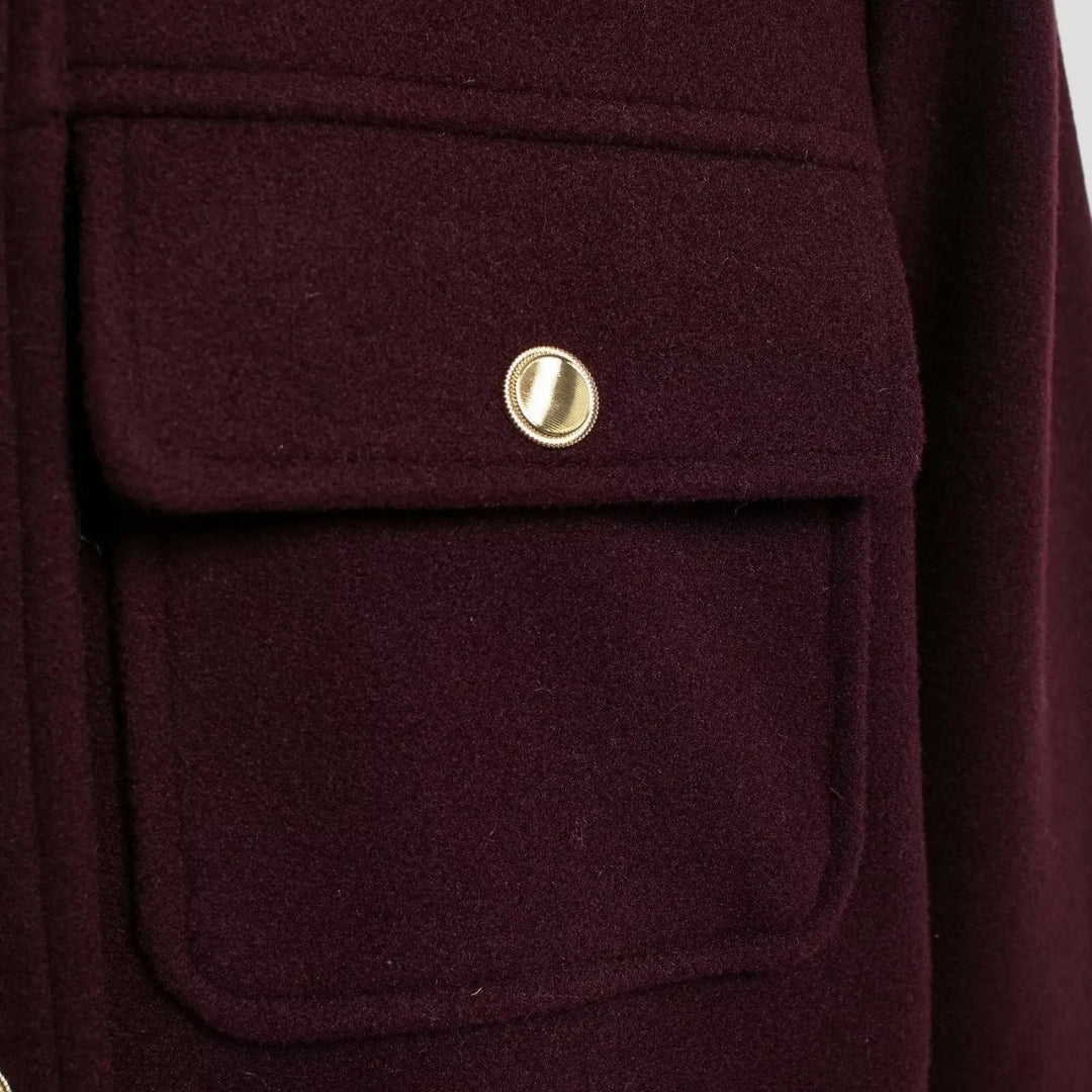 WW | Strukturierte Wollmischung Knopfjacke