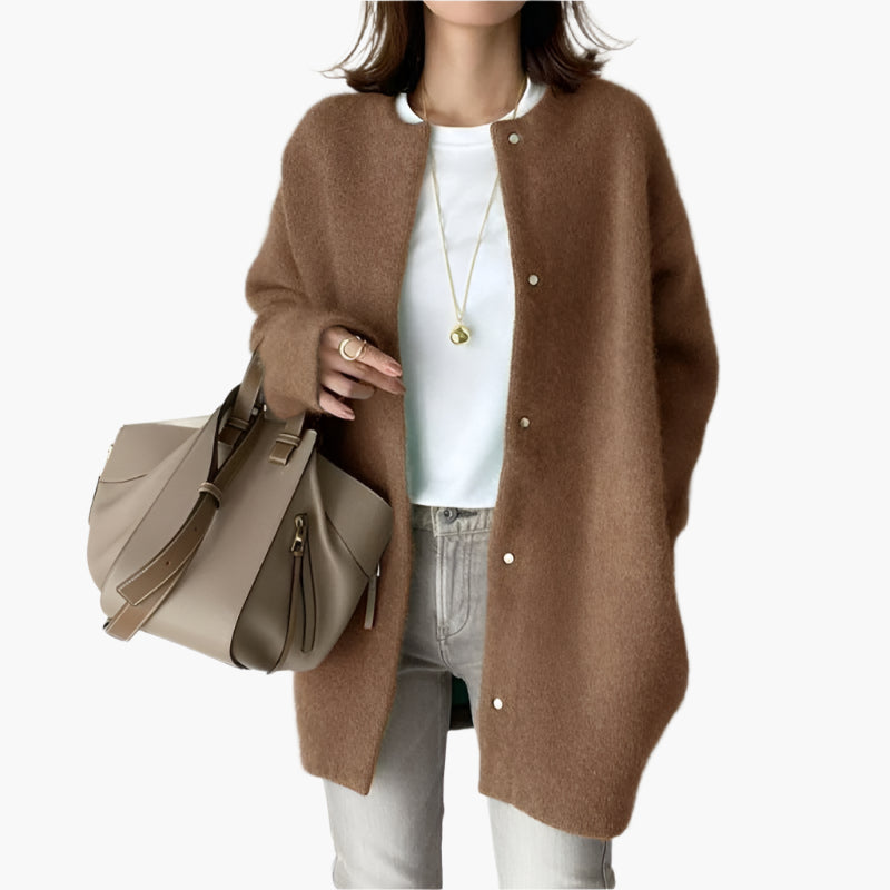 WW | Strickjacke im Oversize-Look - Modischer Casual Cardigan für Alltag und Büro