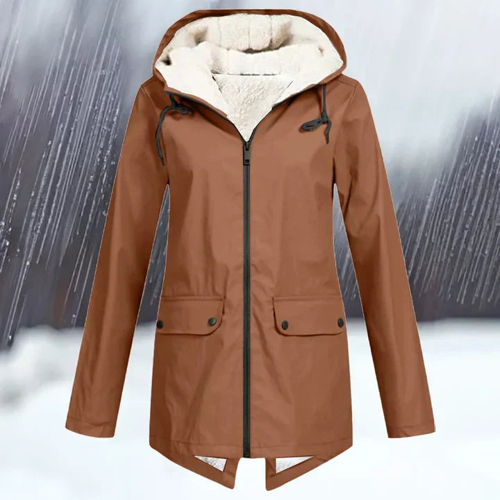 WW | und wasserdichte Jacke mit Kapuze und Verstärkung