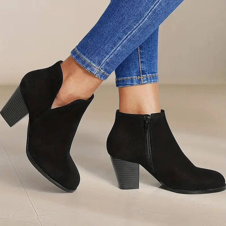 WW | Damen Stiefeletten Mit Chunky Absatz