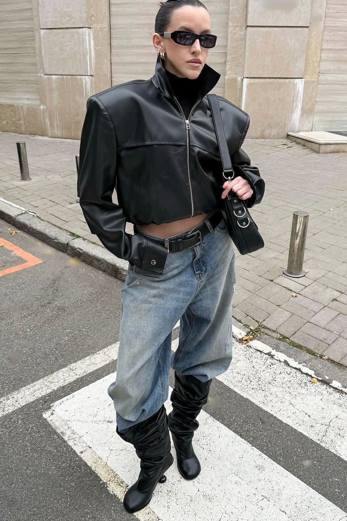 WW | Leder-Motorradjacke