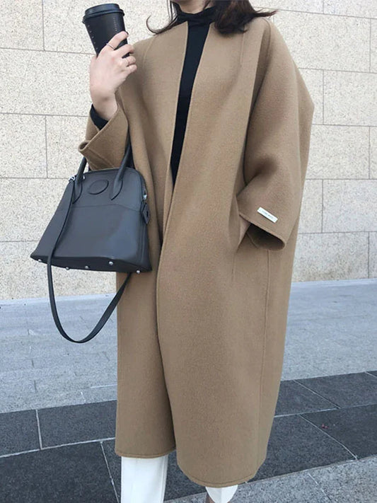 WW | Woll-Trenchcoat-Jacke für Damen