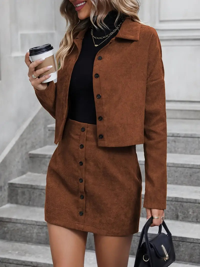 WW | Drop-Shoulder-Outfits und hochtaillierter Rock