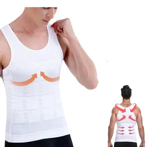 WW | Schlanke Passform Kompression Body Shaper mit Bauchkontrolle und Unsichtbarem Unterhemd Design