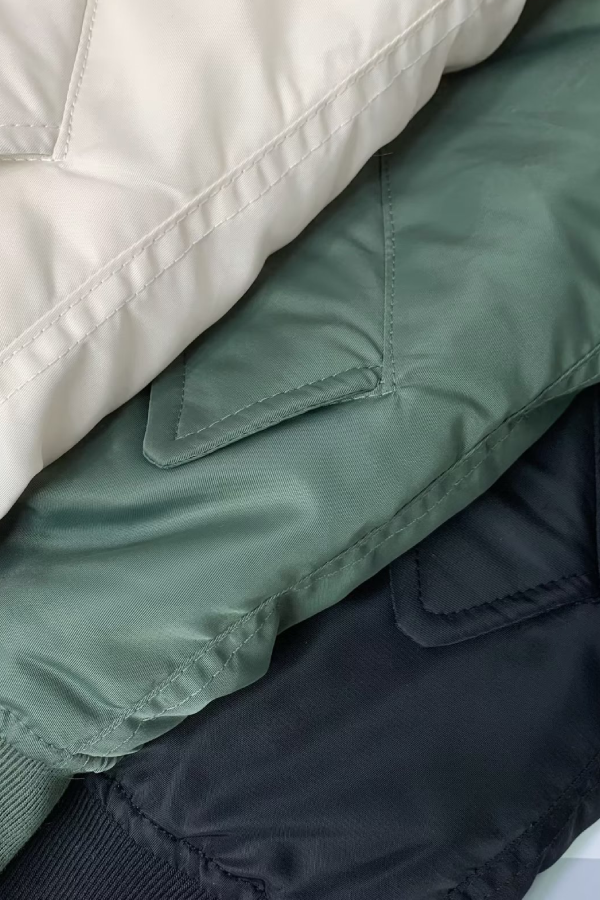 WW | Kragen Verdickte Einseitige Flugjacke Baseballjacke
