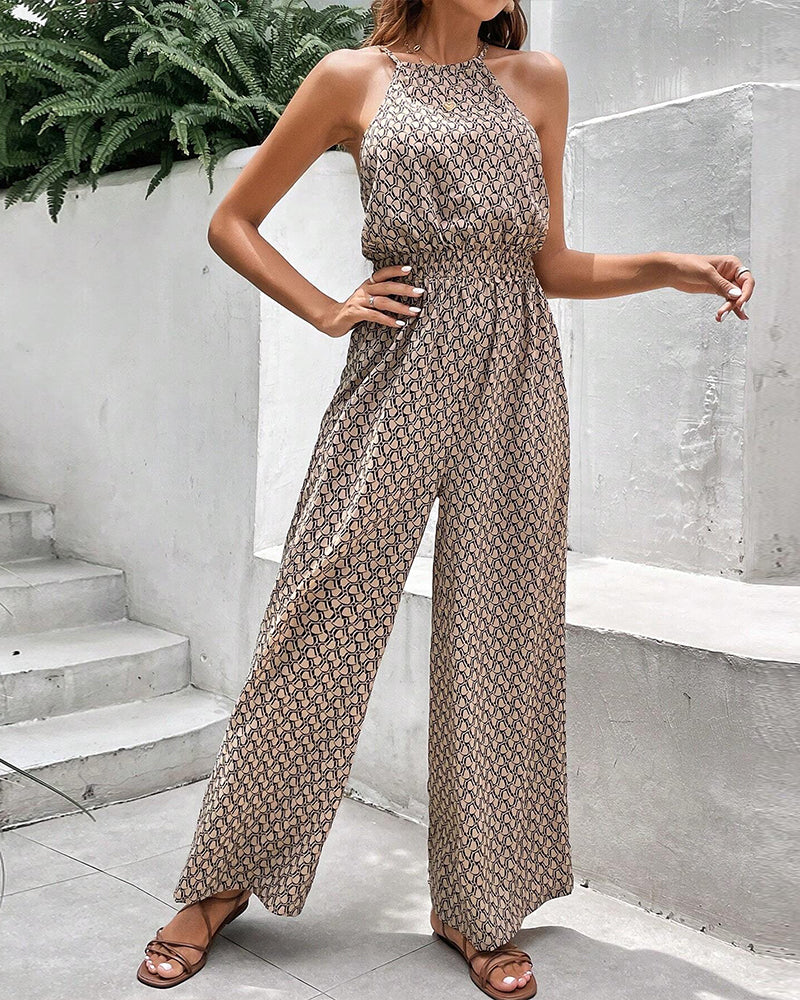 WW | Sleeveless Jumpsuit with Halter Neck