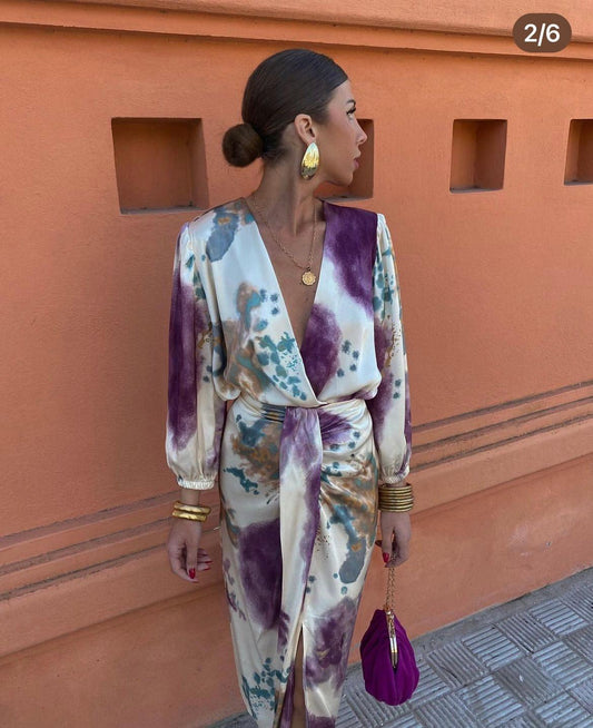 WW | Elegantes Kleid mit V-Ausschnitt