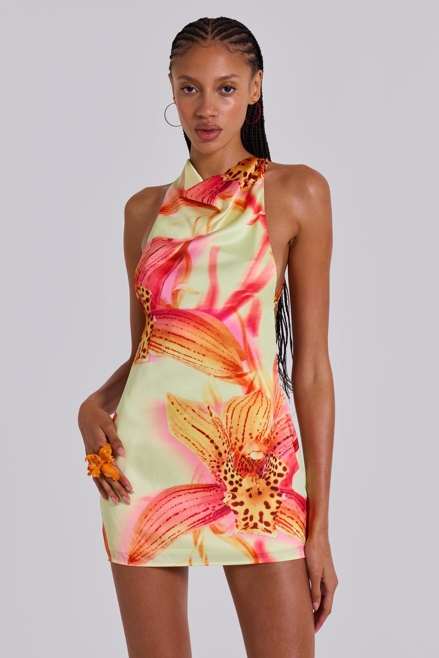 Lana™ | Tropisches Neckholder-Minikleid
