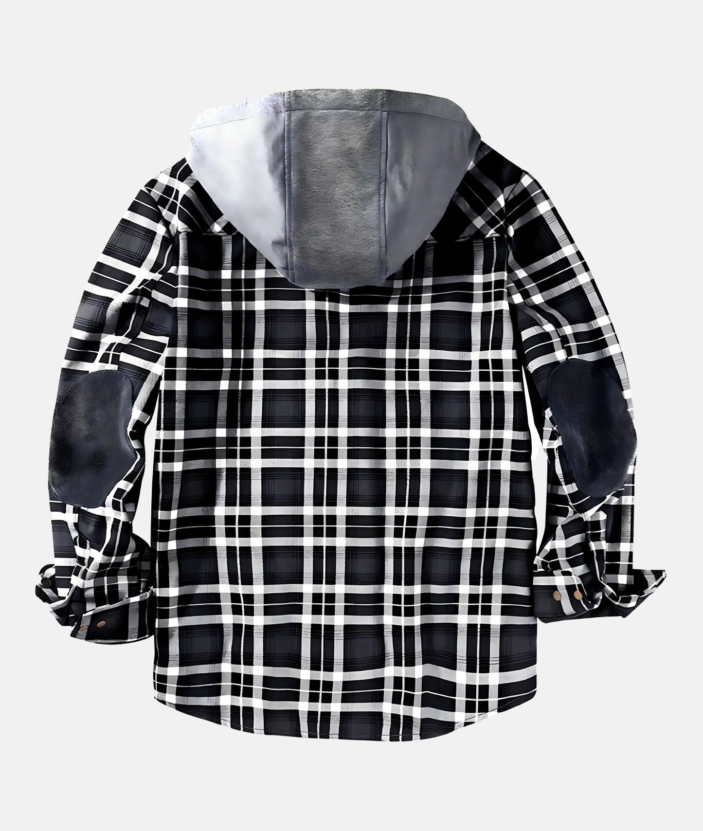WW | Plaid Flannel Jacket with Hood and Faux Fur Lining