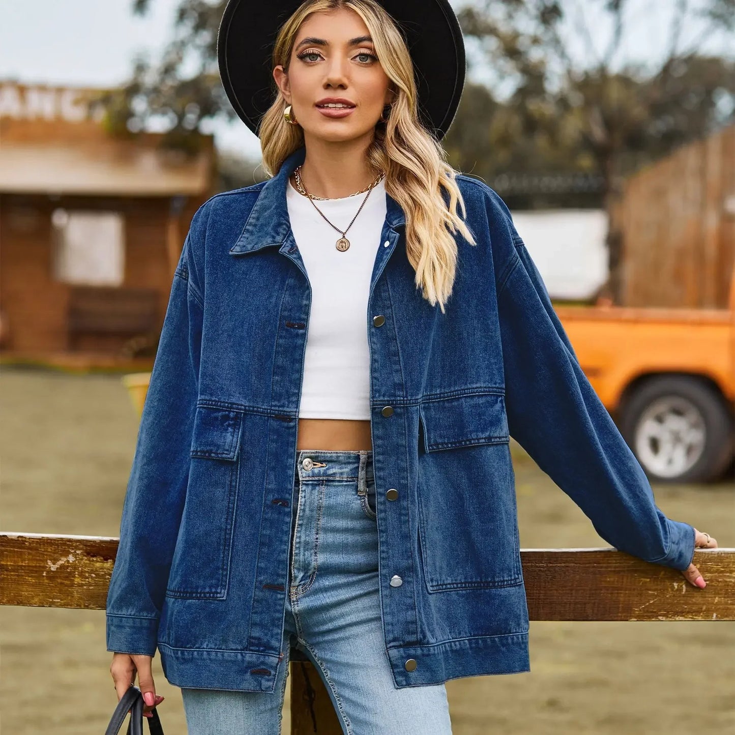 WW | Classic Vintage Denim Jacket for Women