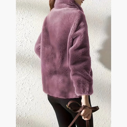 WW | Women's Teddy Jacket Warm And Casual With Zipper
