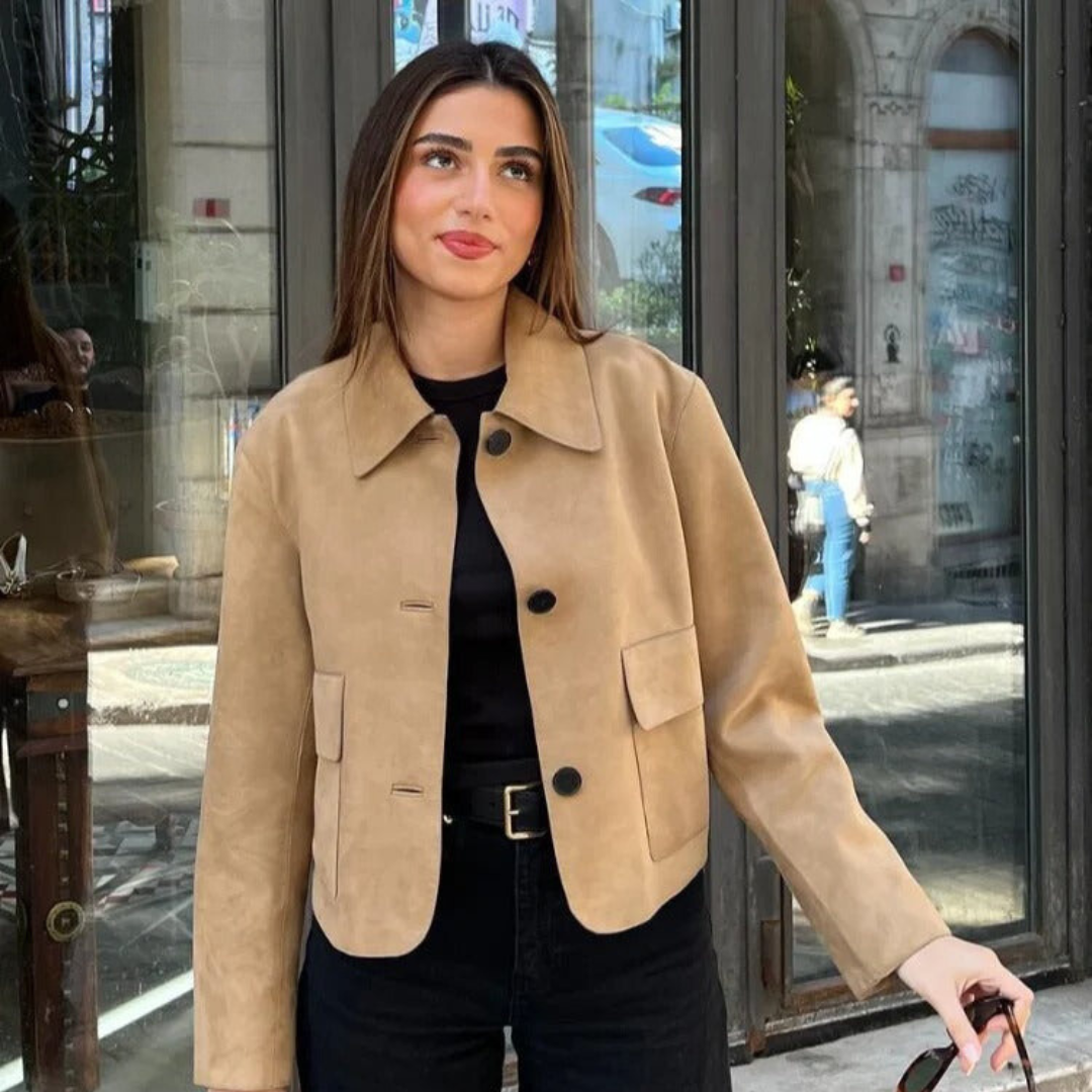 WW | Beige Leather Jacket