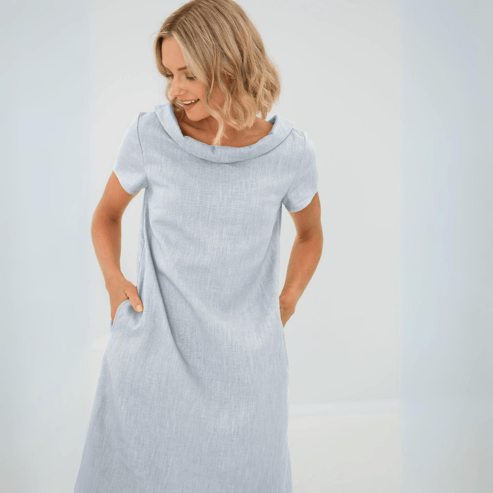 WW | Lässiges Leinenkleid Für Damen