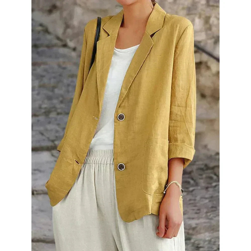 WW | sophisticated stylish linen blazer
