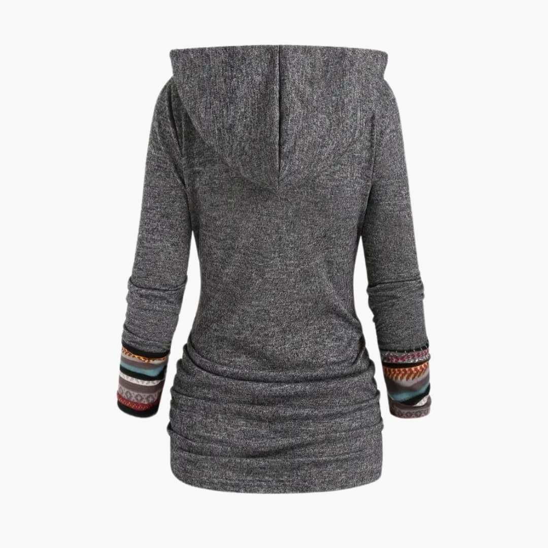 WW | Stylish Women's Hoodie with Ethnic Print