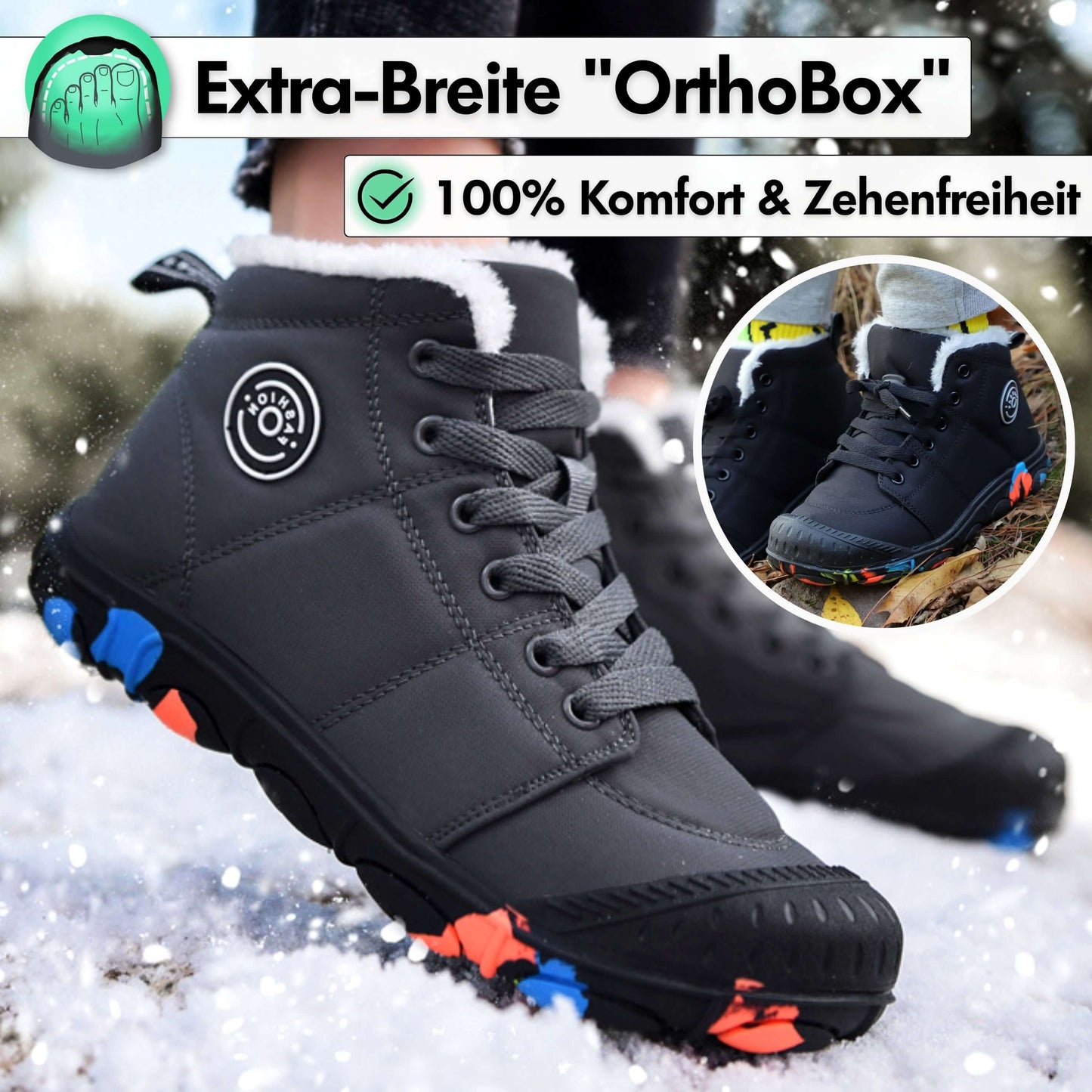 WW | Kinder Barfußschuhe 100% Wasserfest & Bequem für Winter