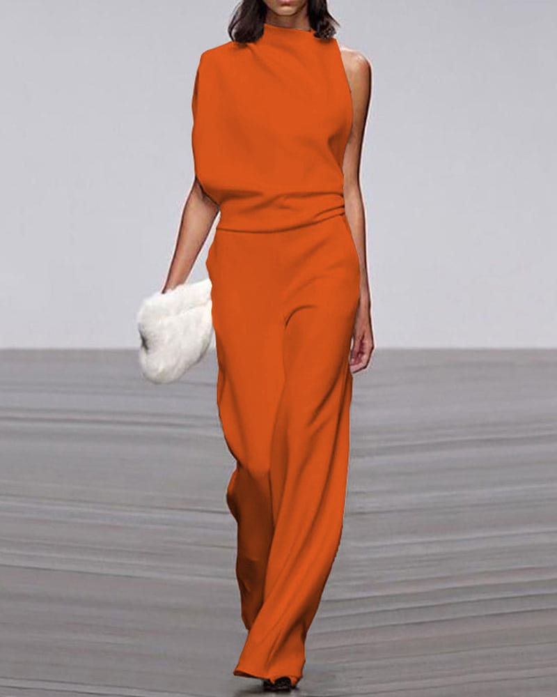 WW | Premium One Shoulder Jumpsuit